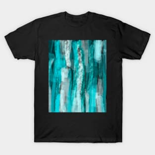 Abstract Art Turquoise And Blue T-Shirt